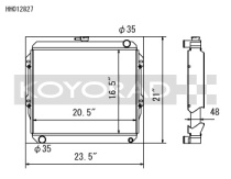 Toyota Pickup 84-95 Aluminium Kylare Koyorad